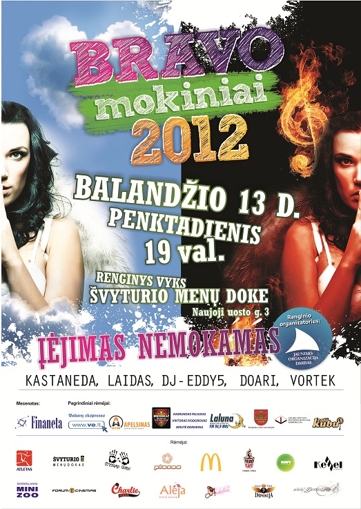 Bravo mokiniai 2012